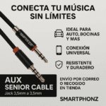 Ampxker AUX Senior Cable 3.5mm a 3.5mm - 1 Metro
