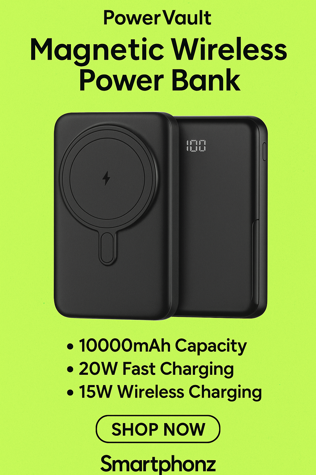 Batería Portátil 10,000 mAh Magnetica Zizo - Image 2